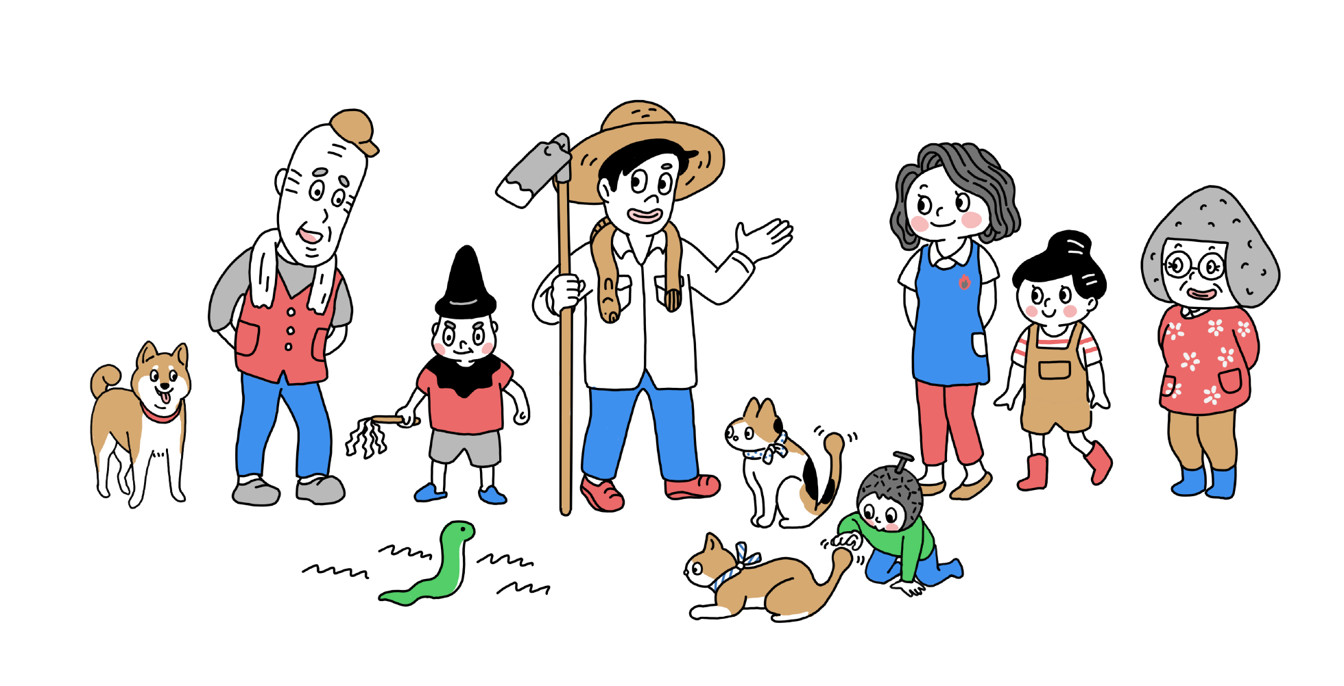 とある家族のしまね暮らし キャラクター集合
